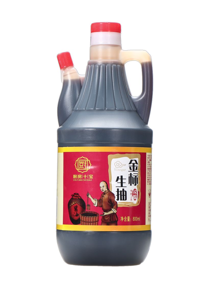 厨房十宝 金标生抽 800ml-新品