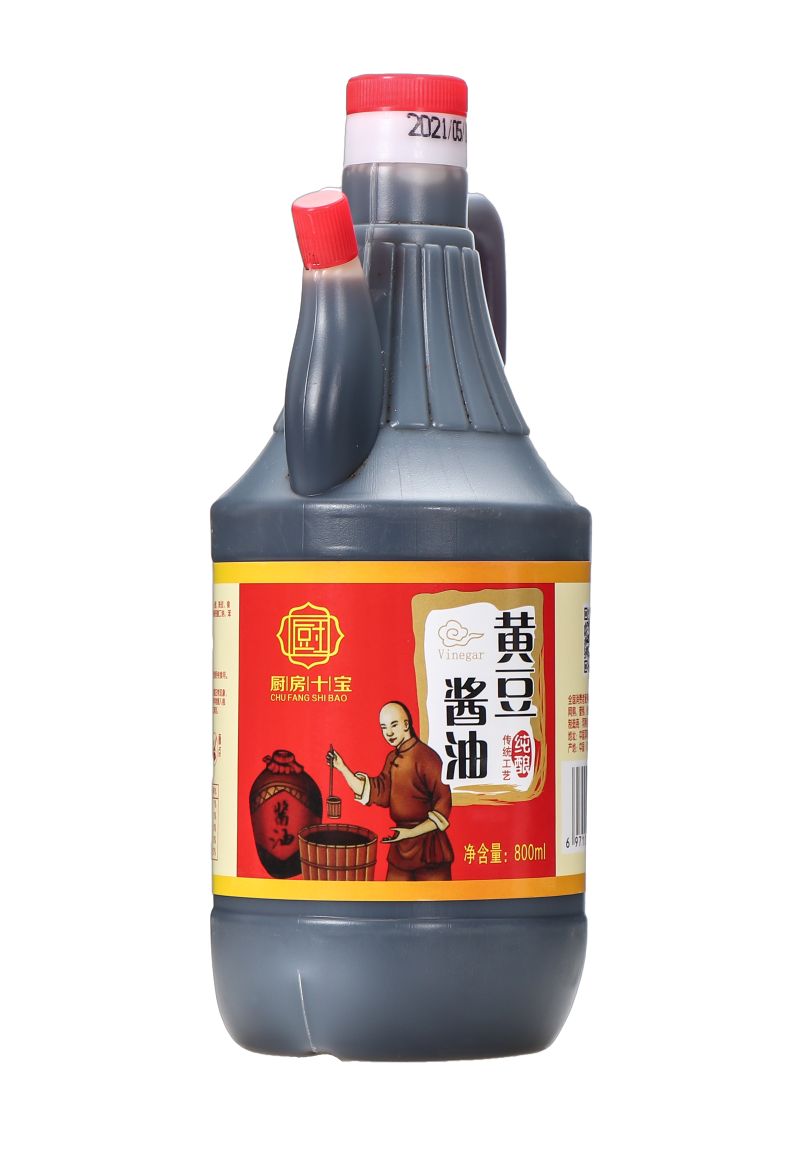 厨房十宝 黄豆酱油 800ml-新品